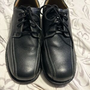 Dockers Trustee Black Leather Moc Toe Oxford Casual Dress Shoes Men's Size 8.5